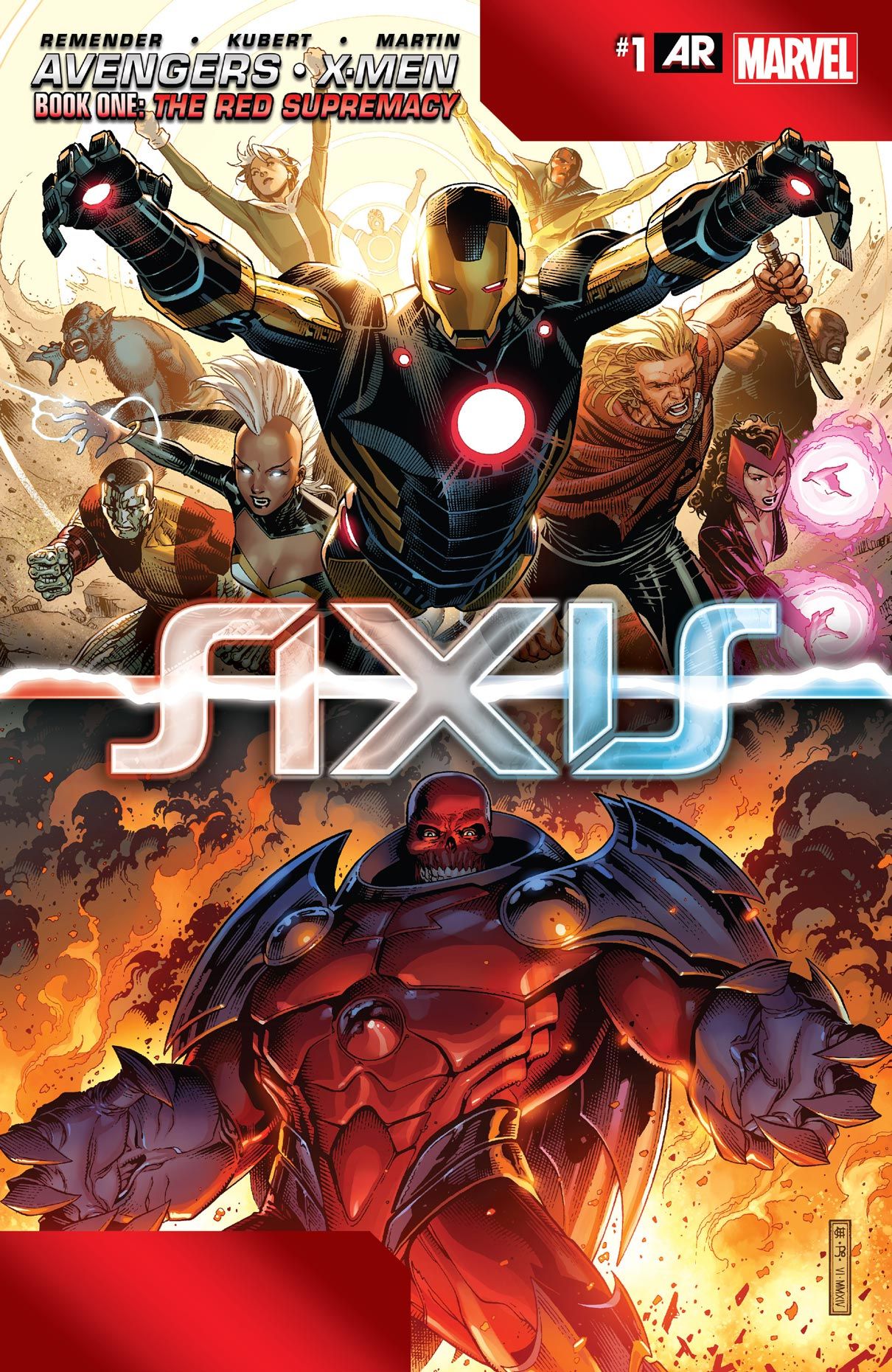 Bìa truyện Avengers & X-Men: Axis