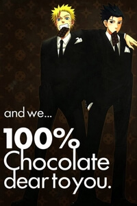 Bìa truyện 100% chocolate cho bạn